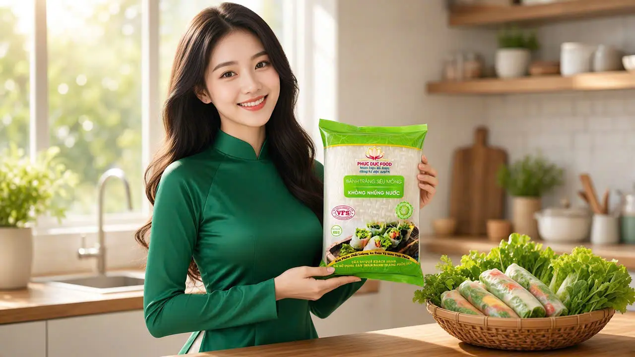 Bánh tráng siêu mỏng không nhúng nước (bao bì)