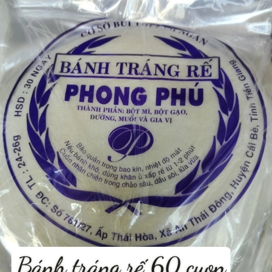 Bánh Tráng Rế - 60 Cuộn