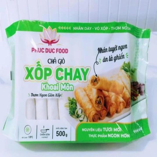 Chả giò xốp chay khoai môn