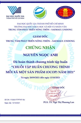 TẬP HUỐNG CHƯƠNG TRÌNH OCOP
